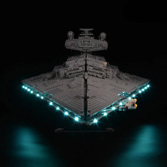 Light kit LEGO Imperial Star Destroyer (75252) front angle lights