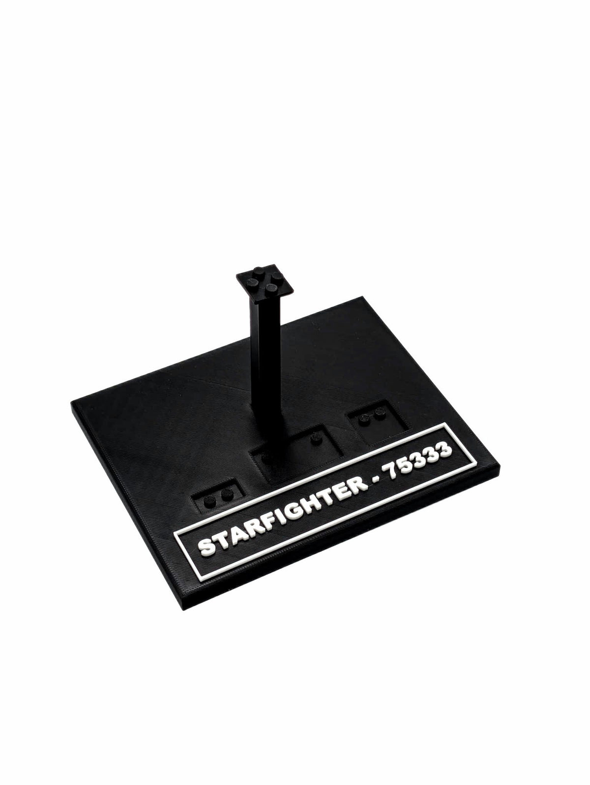 Black display stand for LEGO® Star Wars Obi-Wan Kenobi Jedi Starfighter 75333, alternate view