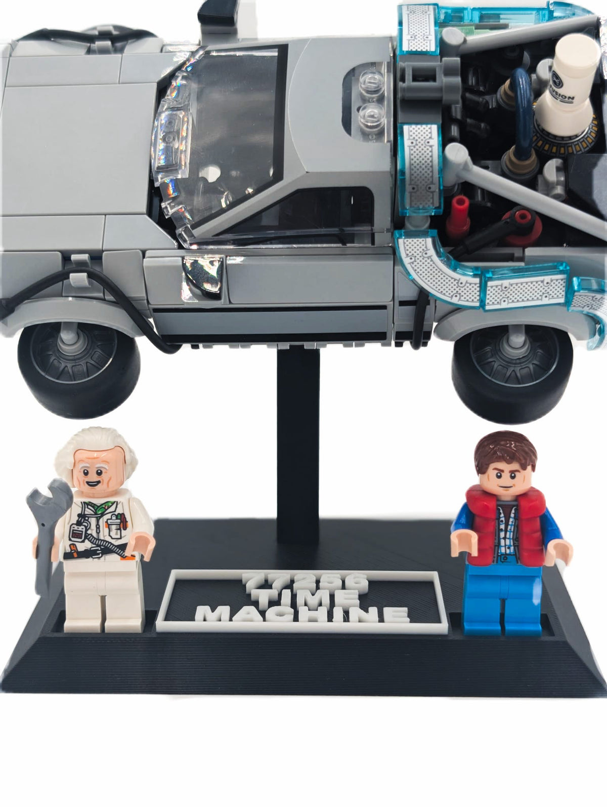 Display Stand for LEGO® Back To The Future DeLorean (77256)
