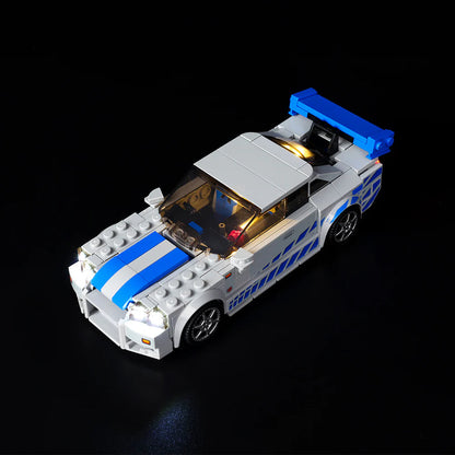 Light Kit for LEGO® 2 Fast 2 Furious Nissan Skyline GT-R R34 (76917)