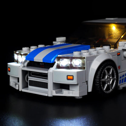 Light Kit for LEGO® 2 Fast 2 Furious Nissan Skyline GT-R R34 (76917)