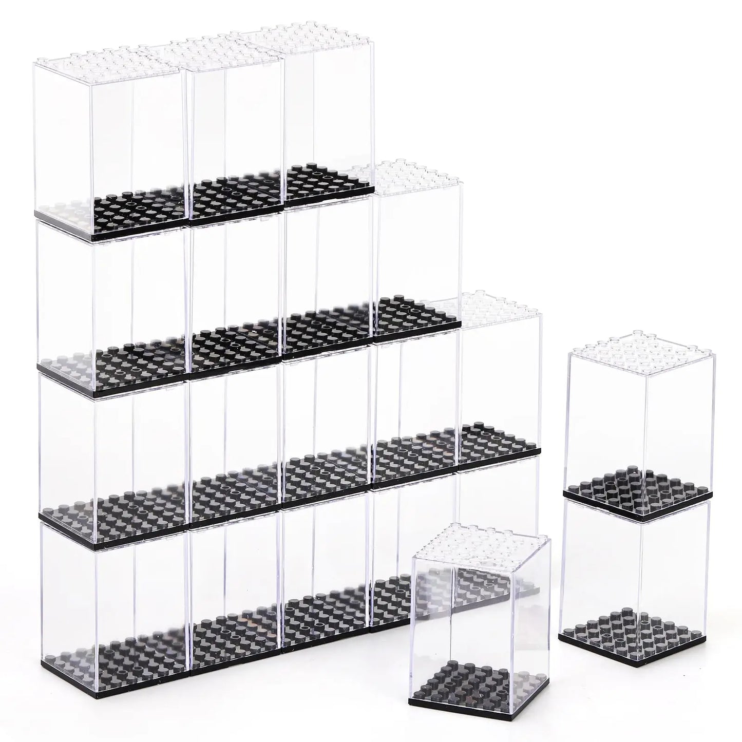LEGO MINI FIGURE MINIFIGURE DISPLAY CASE STACKABLE
