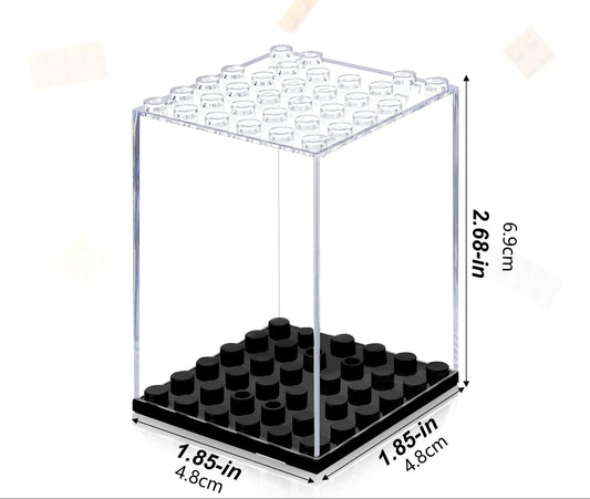 LEGO MINI FIGURE MINIFIGURE DISPLAY CASE STACKABLE SINGLE DIMENSIONS