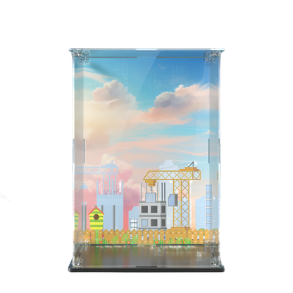 UP LEGO DISPLAY CASE WITH BACKGROUND
